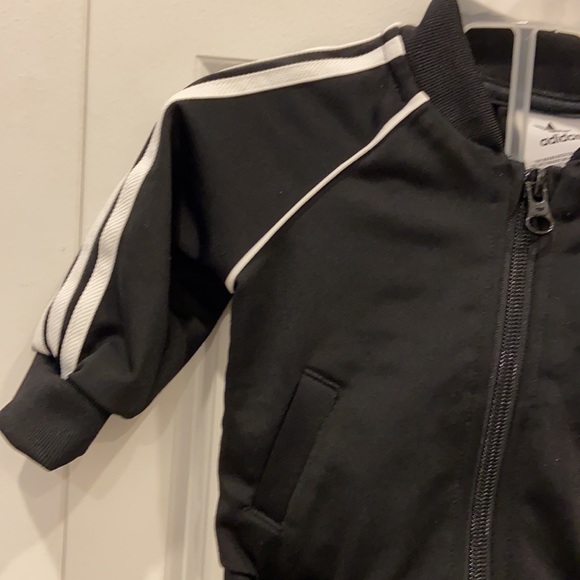 Like New! adidas Black & White Warm Up Suit - Picture 3 of 9